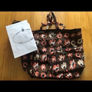 Prada Floral Print Tote
